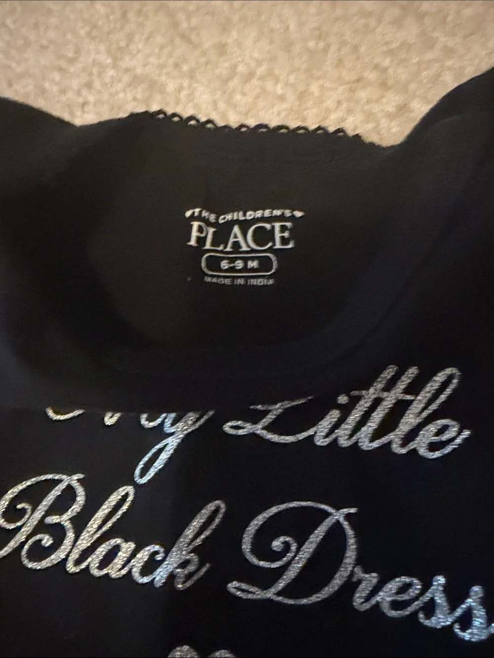 The Children's Place Black Tutu One-Piece with Pink Bow